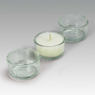 Sklenička na svíčky s víčkem pr. 6,2x7,3cm