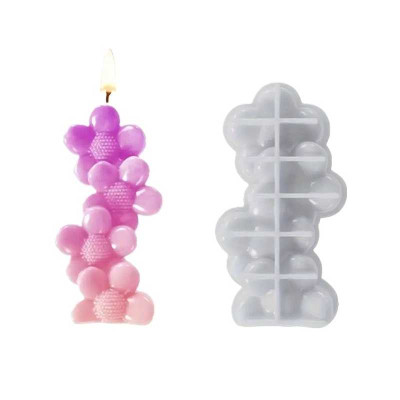 Silikonová forma na svíčku čtyřlístky