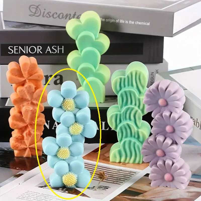 Silikonová forma na svíčku čtyřlístky