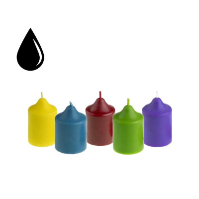 Tekutá barva na svíčky - černá 10 ml