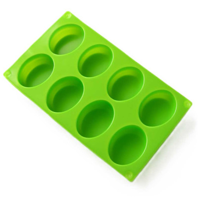 Silikonová forma na mýdlo ovály 8 ks