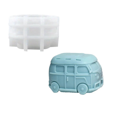 Silikonová forma na mýdlo a svíčku autobus