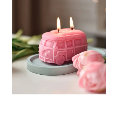 Silikonová forma na mýdlo a svíčku autobus