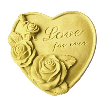 Silikonová forma na mýdlo srdíčko Love for ever