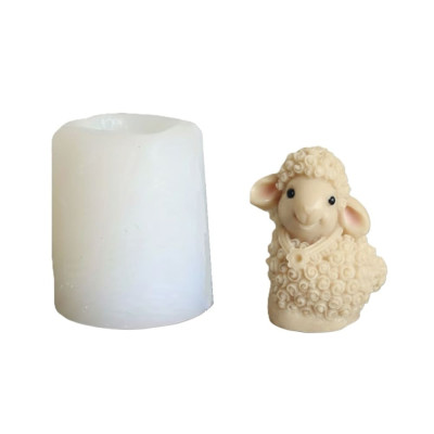 Silikonová forma na mýdlo a svíčku 3D ovečka IV.