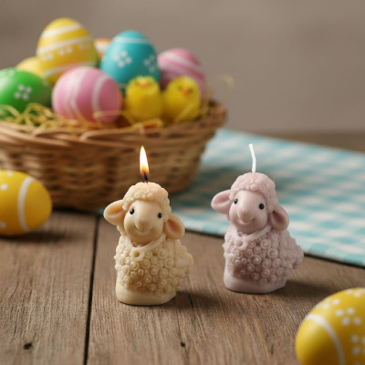 Silikonová forma na mýdlo a svíčku 3D ovečka IV.