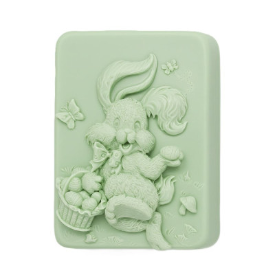 Silikonová forma na mýdlo veselý králíček