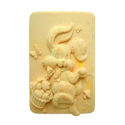 Silikonová forma na mýdlo veselý králíček