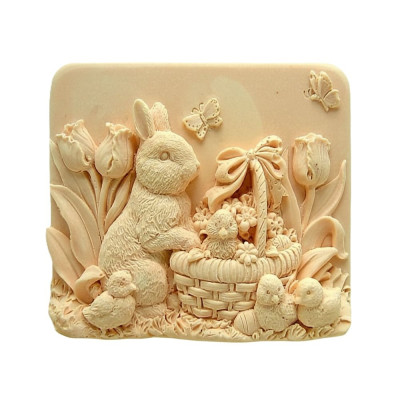 Silikonová forma na mýdlo velikonoční zajíček III.