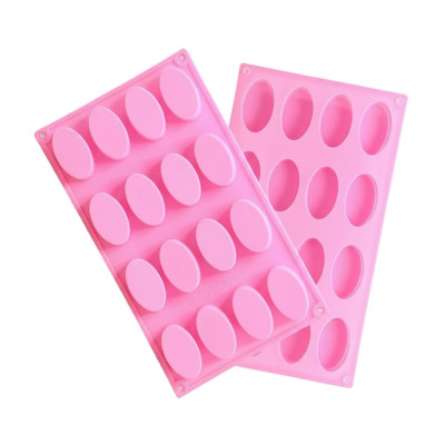 Silikonová forma na mýdlo ovály - 16ks