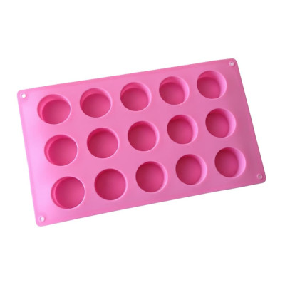 Silikonová forma na mýdlo kruhy - 15ks