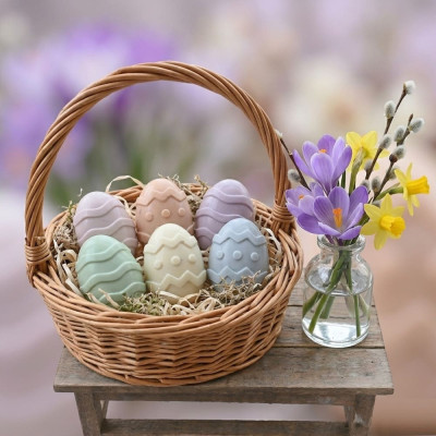 Silikonová forma na mýdlo Velikonoce II. - 6ks