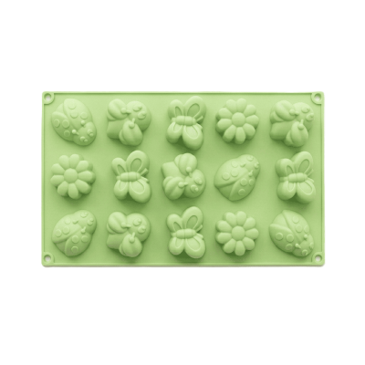 Silikonová forma na mýdlo broučci - 15ks