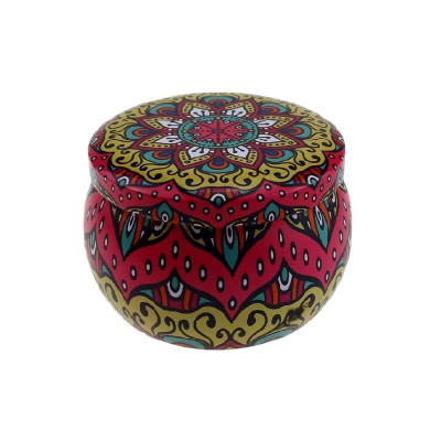 Sklenička na svíčky s víčkem pr. 6,2x7,3cm