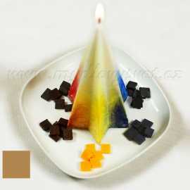 Barva na svíčky - hnědá karamelová 5g