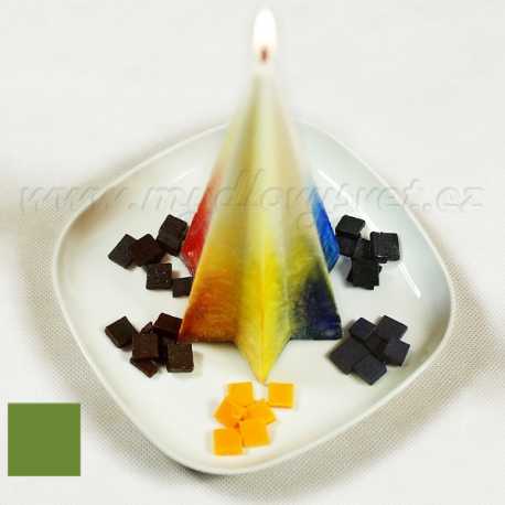 Barva na svíčky - zelená olivová 5g