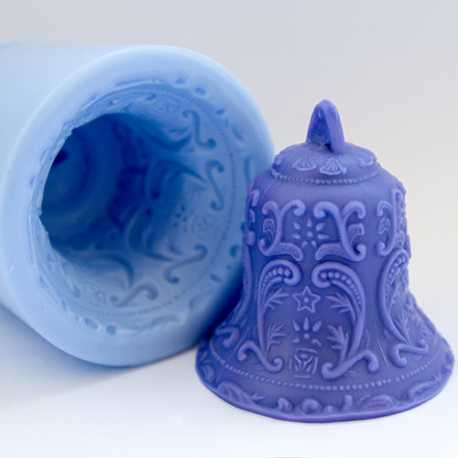 Silikonová forma na mýdlo a svíčku 3D zvoneček