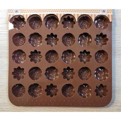 Silikonová forma na mýdlo malé kytičky III. - 15ks