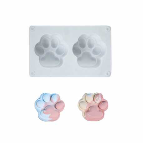 Silikonová forma na mýdlo psí tlapky - 6ks