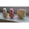 Silikonová forma na mýdlo a svíčku 3D holčička s králíčkem