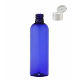 PET láhev s odklápěcím uzávěrem 100 ml - modrá