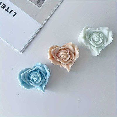 Silikonová forma na mýdlo a svíčku pletené srdíčko II.