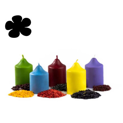 Barva na svíčky - bordová 10g