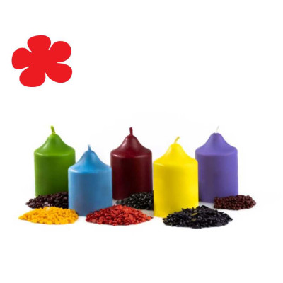 Barva na svíčky - bordová 10g