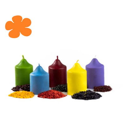 Barva na svíčky - oranžová 10g