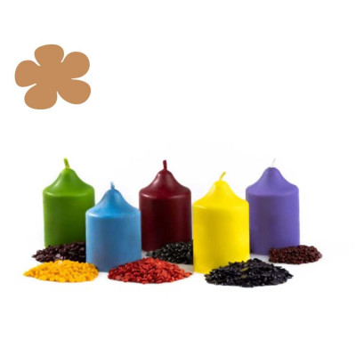 Barva na svíčky - hnědá čokoládová 10g