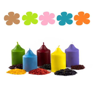 Sada barev na svíčky I. 5x10g