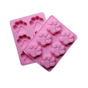Silikonová forma na mýdlo psí tlapky - 6ks