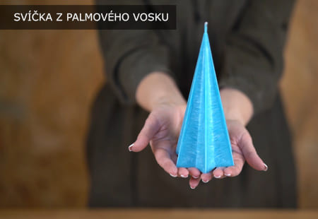 Výroba svíčky z palmového vosku s krystalickou strukturou (video)