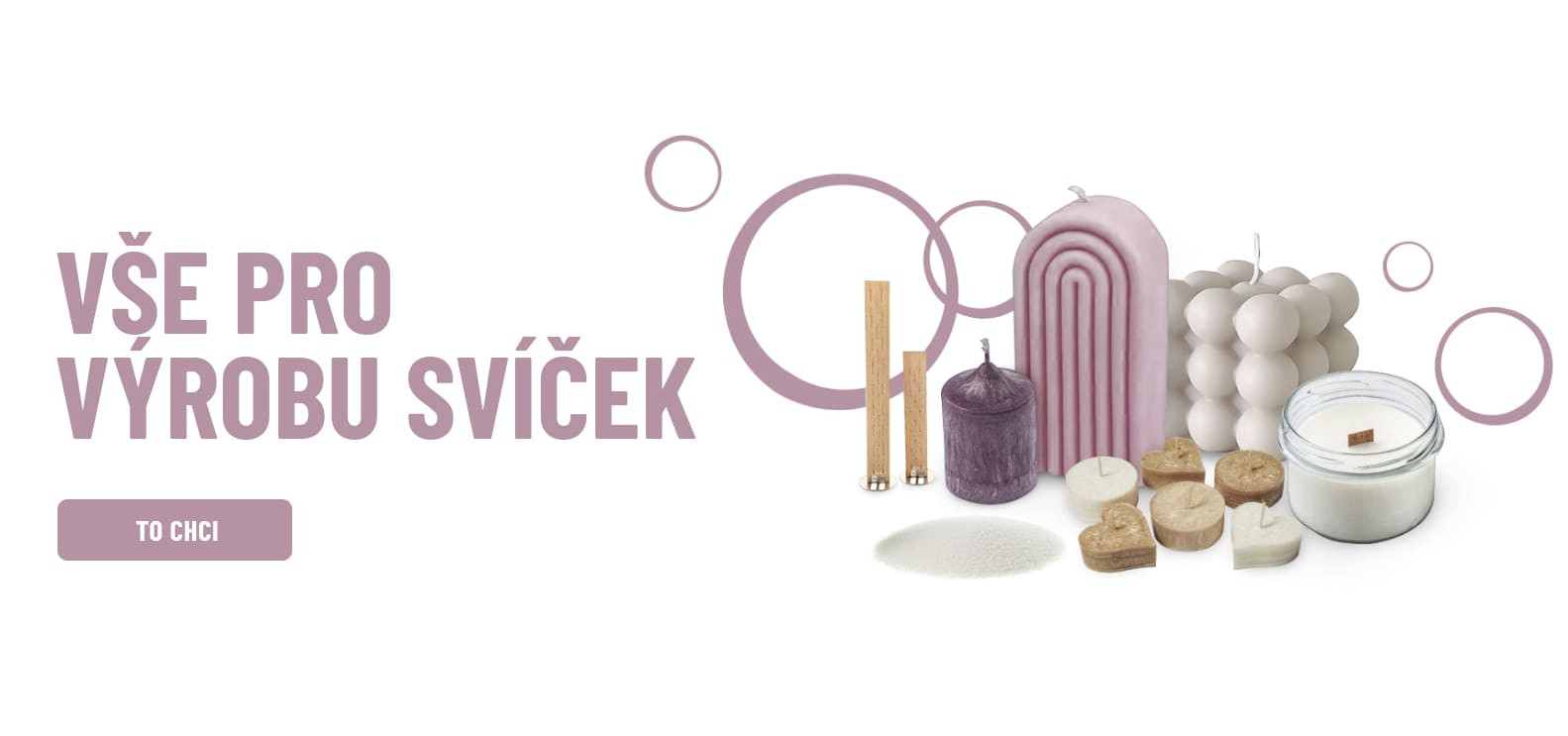 Vše pro výrobu svíček - vosky, knoty, vůně